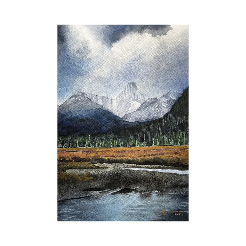 Tarn by Liam Kumawat - Wrapped Canvas Gallery-Wrapped Canvas Giclée, 66.04 cm H x 45.72 cm W x 3.175 cm D
