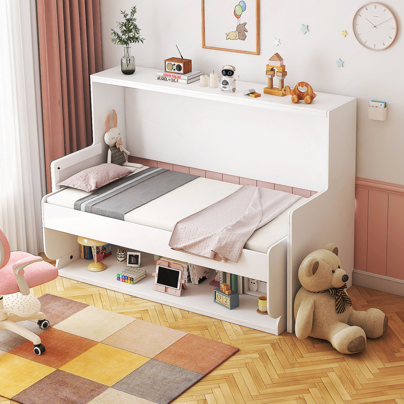 Lit simple extra-long blanc
