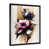 Impression noire sur toile encadrée sélectionné