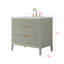 Meuble-lavabo simple 36 po avec plateau en pierre reconstituée Bilroy-1277591783