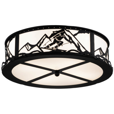 Rustic Lodge 4 - Light Flush Mount