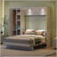 Lit escamotable double pleine grandeur avec tablettes-1401364795