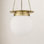 Zella Single Light Glass Dimmable Pendant
