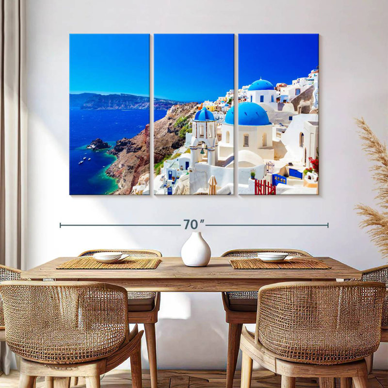 Sebbie Scenic Oia, 42" H x 65" W