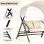 2 Person Porch Swing with Canopy