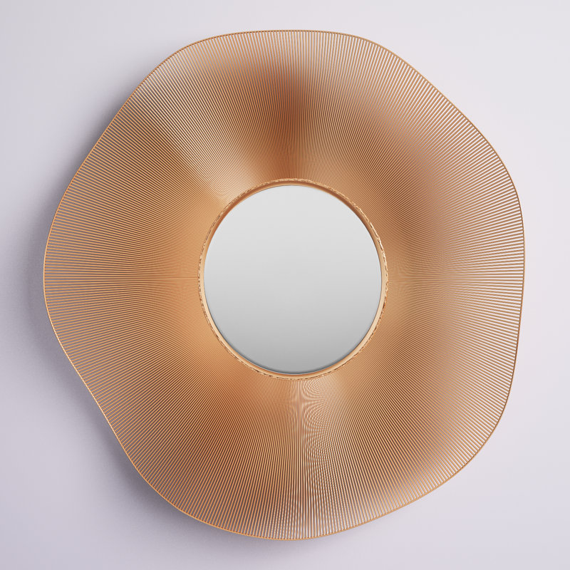 Miroir décoratif Erick Glam, Or