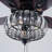 52" Crystal Ceiling Fans With Lights Remote, Black Farmhouse Chandelier Ceiling Fan Light Kit, Modern Rustic Fandeliers With 5 Wood Reversible Blades For Decorate Living Room Bedroom