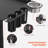 2-Tier Metal Hairstylist Tray Utility Cart with Wheels & 2 Magnetic Bowls