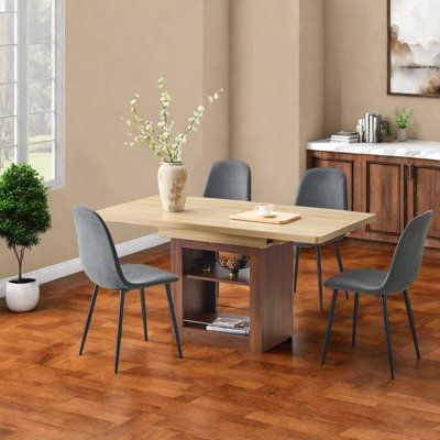Ensemble de table de salle à manger moderne (doit inclure à la fois la table et la chaise) avec rangement