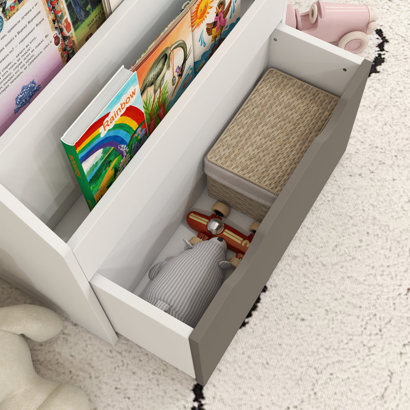 Bibliothèque pour enfants Isabelle & Max ™, Gris / blanc