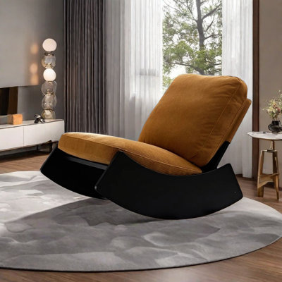 Italian simple fabric leisure rocking chair
