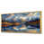 Toile avec cadre flottant or