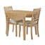 Ensemble table et chaises extensibles et gain de place (comprend la table et les chaises), en MDF et bois, style moderne pour petites cuisines-570783689