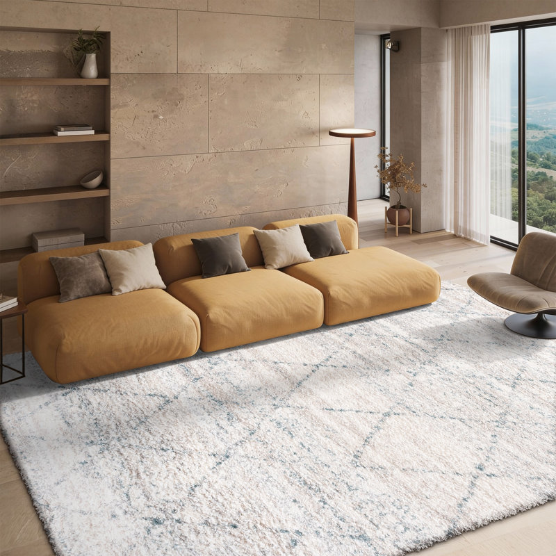 Shaylen Shag 800 Performance Geometric Rug, Rectangle 8' x 10'