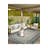 Bordered Gray Botanical Themed Patterned Woven Base Carpet And Washable Carpet-1209423656