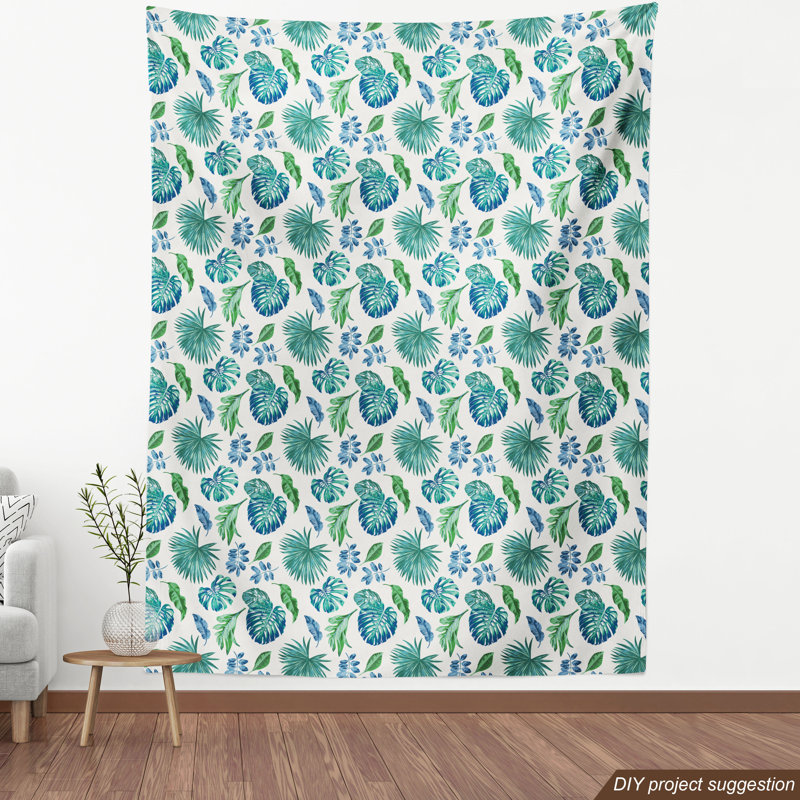 Tissu feuille, l 58 po x L 72 po