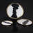 Bianco Nero Small Round Platter-99538309