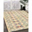 Tapis contemporain beige / olive clair-610806055