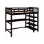 Lit mezzanine double avec bibliothèque Geramiah par Harriet Bee-781211186-787598003