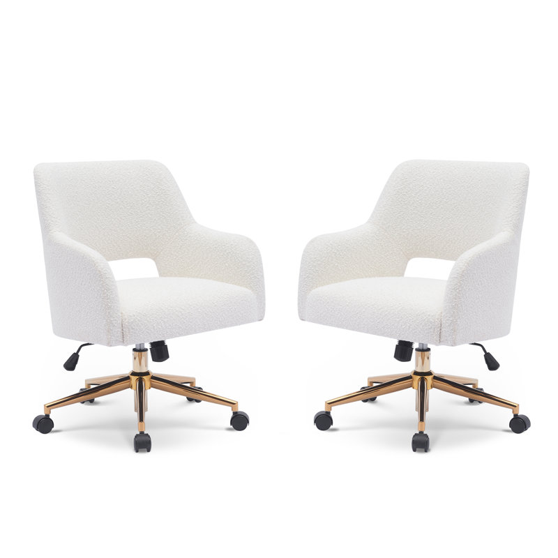 Chaise de travail Cardinale Breann, Crème