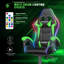 Reclining Gaming Chair with LED Lights and Headrest-1144560391