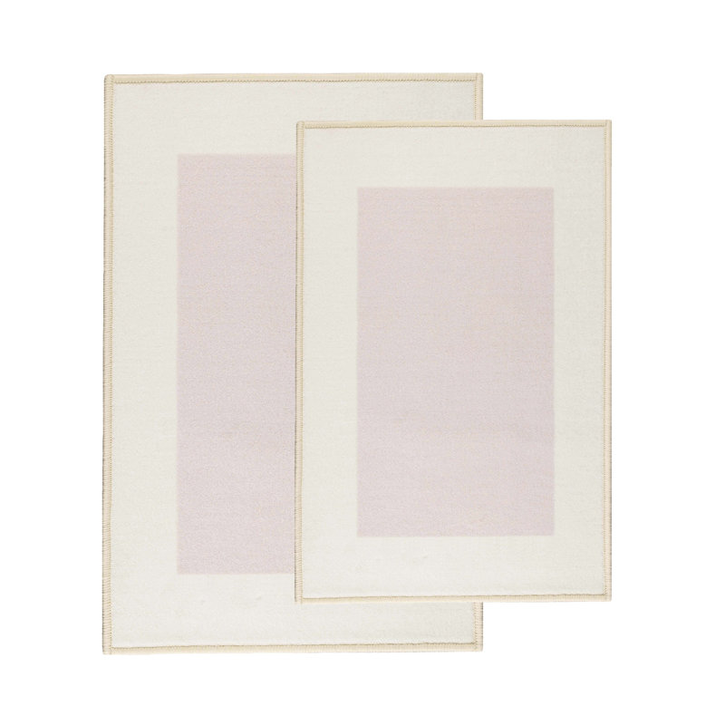 Ensemble de tapis de cuisine 2 pièces Kashmir, Crème