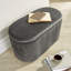 Ariana 76cm Wide Velvet Oval Solid Colour Ottoman with Storage-1471229661