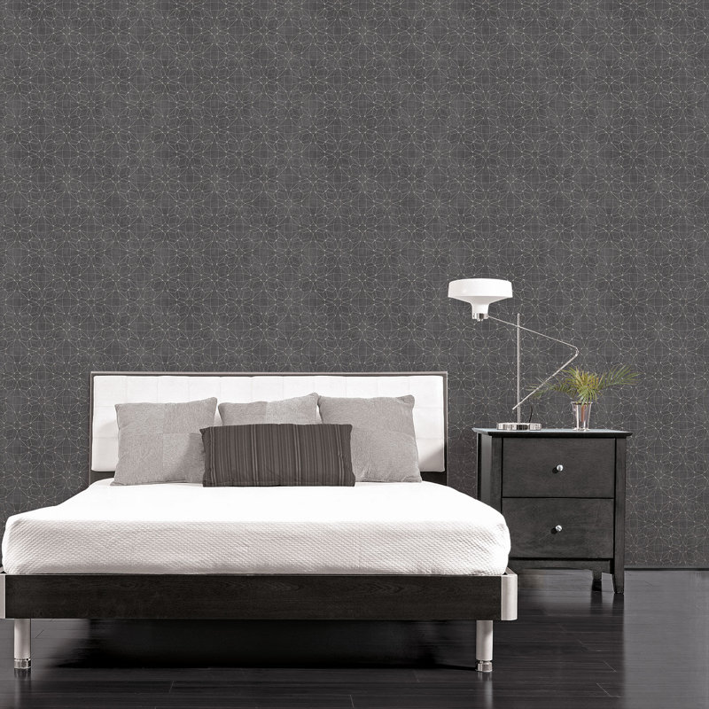 Chrystyna Pre-Pasted Vinyl Geometric Wallpaper Roll
