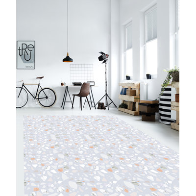 Avilyn Terrazo Grey Indoor/Outdoor Mat