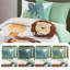 Ensembles de literie Safari, édredon vert simple en microfibre avec coussin Lion