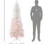 Arbre de Noël artificiel, rose et blanc, point d'eau
