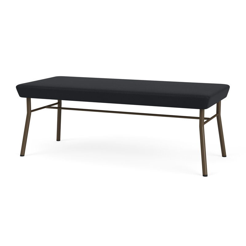 Banc en métal 2 places Chat, Bronze, Noir Modena