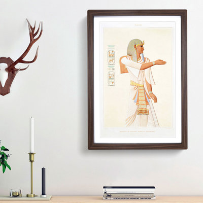 Pharaoh Merneptah-Hotephimat by Emile Prisse D'avennes - Picture Frame Painting Print