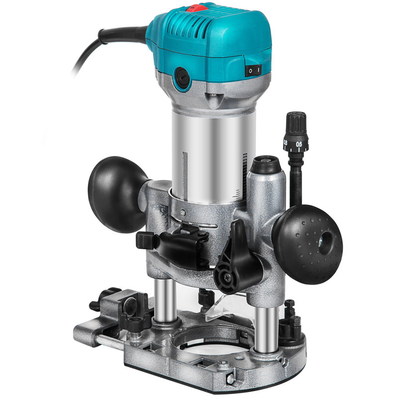 Compact Router 1.25HP With Fixed Base, Plunge Base and Tilt Base, Variable