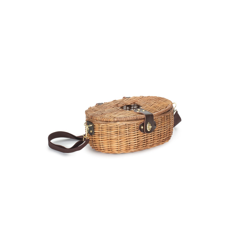 Wicker Barrel Fishing Creel Basket