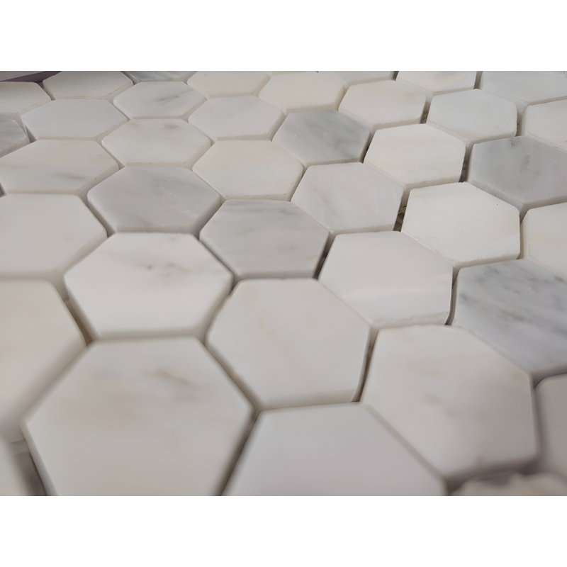Carrelage mosaïque en marbre Lux Hexagone