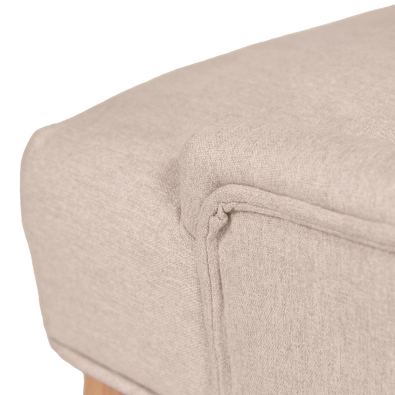 Norval Upholstered Dining Chair, Light Grey, Light Brown