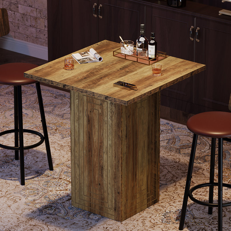 Table de bar carrée 31,1 "H