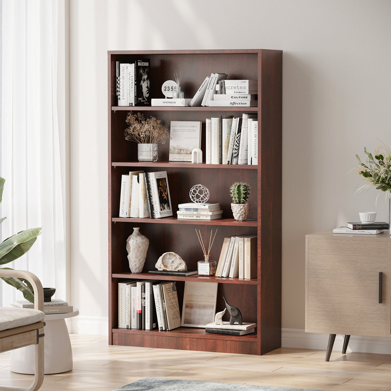Bibliothèque standard Cremorne, Merisier, (5 tablettes) H 60 po x l 33 po x P 12 po
