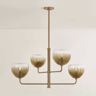 Lustre en laiton patiné Troy Lighting August