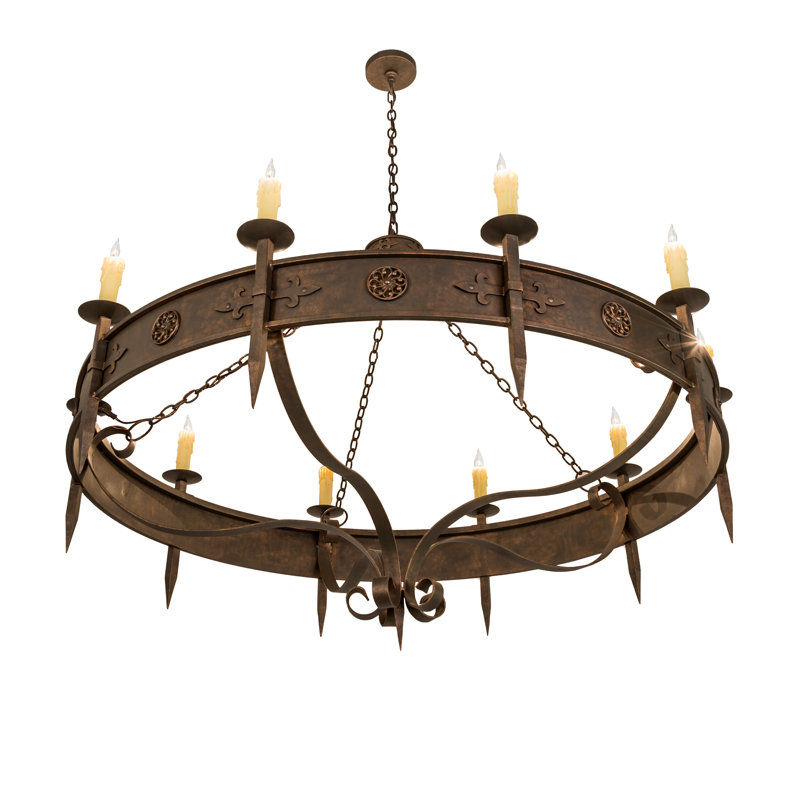 Rustic Lodge 10 - Light Chandelier