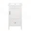 Meuble-lavabo moderne de 20 pouces avec lavabo, armoire, tiroir et patins réglables