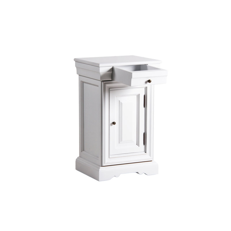 Doagh 41cm W Solid Wood Bedside Table