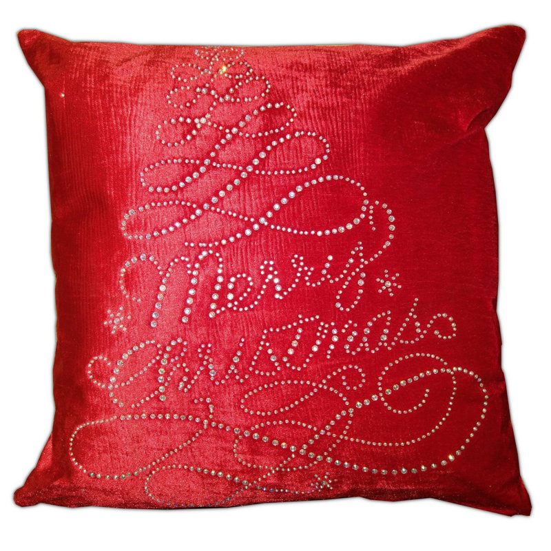Jarod Square Cushion Cover, Red