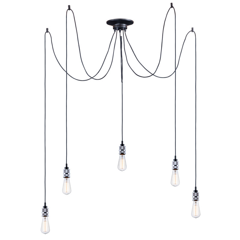 5 - Light Polished Chrome Cluster Pendant