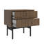 Alyssya 55cm W Steel Bedside Table