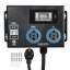 Commutateur automatique de charge pour véhicule électrique, NEMA 14-30, interrupteur répartiteur pour sécheuse et chargeur pour véhicule électrique, distribution intelligente de puissance 24A Max 240V avec disjoncteur, affichage en temps réel, pour véhicules électriques, fours, lave-vaisselle, ETL