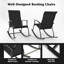  4 chaises berçantes d'extérieur avec dossier respirant-1759677437