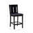 Wood Panel Back Metal Leg Stool with Faux Leather Cushion-70970173