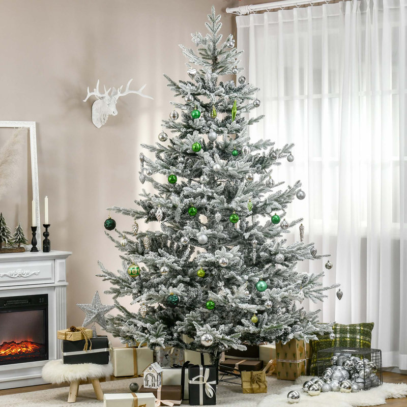 Arbre de Noël artificiel 8 pi avec 879 branches de cèdre réalistes